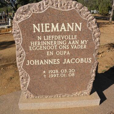 NIEMANN Johannes Jacobus 1928-1997