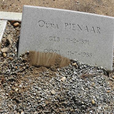 PIENAAR ? 1891-1988
