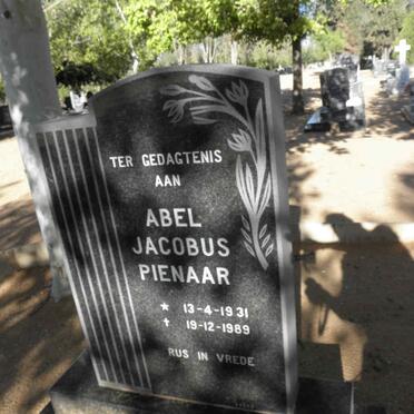 PIENAAR Abel Jacobus 1931-1989