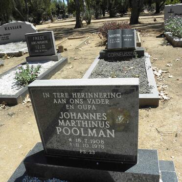 POOLMAN Johannes Marthinus 1908-1978