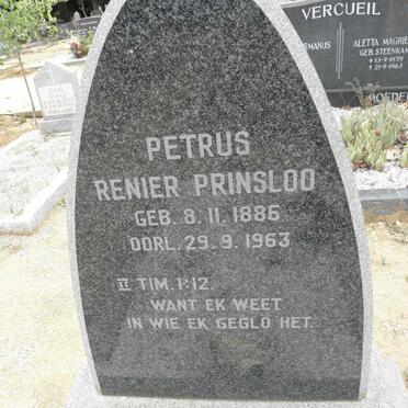 PRINSLOO Petrus Renier 1886-1963