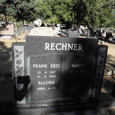 RECHNER Frank Eric 1917-1984 &amp; Nancy 1922-