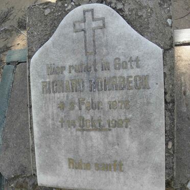 ROHRBECK Richard 1876-1927