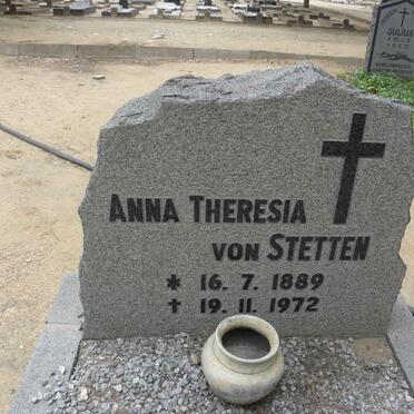 STETTEN Anna Theresia, von 1889-1972