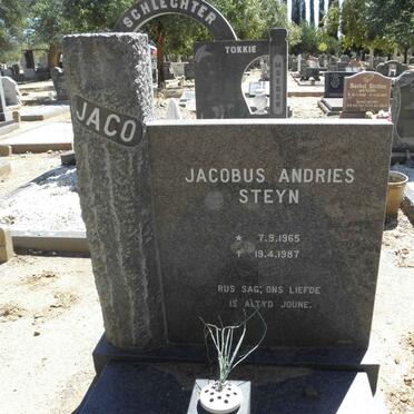STEYN Jacobus Andries 1965-1987