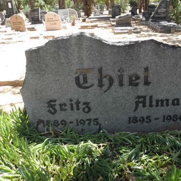 THIEL Fritz 1889-1975 &amp; Alma 1895-1980