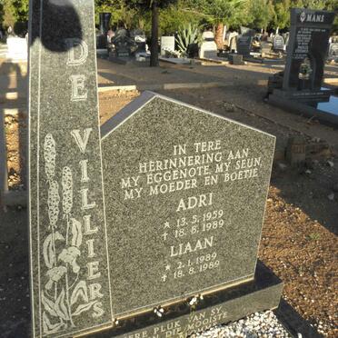 VILLIERS Adri, de 1959-1989 :: VILLIERS Liaan, de 1989-1989