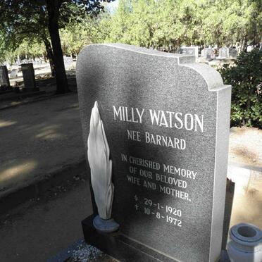 WATSON Milly nee BARNARD 1920-1972