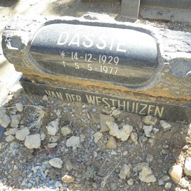 WESTHUIZEN Dassie, van der 1929-1977