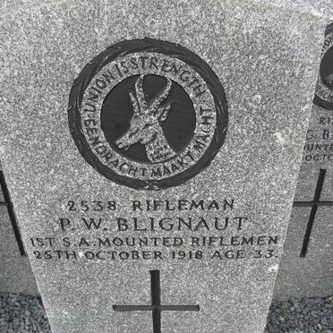 BLIGNAUT P.W. -1918