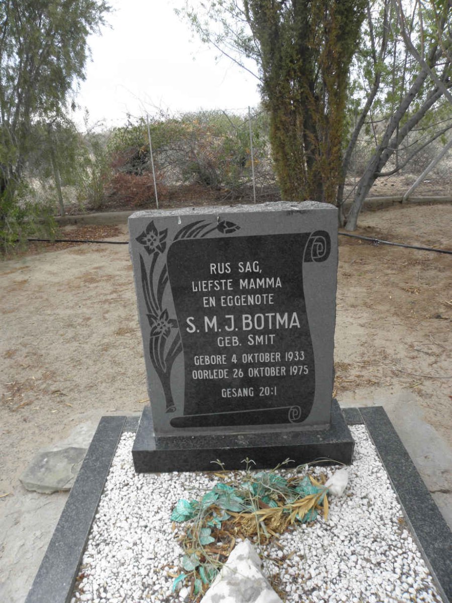 BOTMA S.M.J. nee SMIT 1933-1975