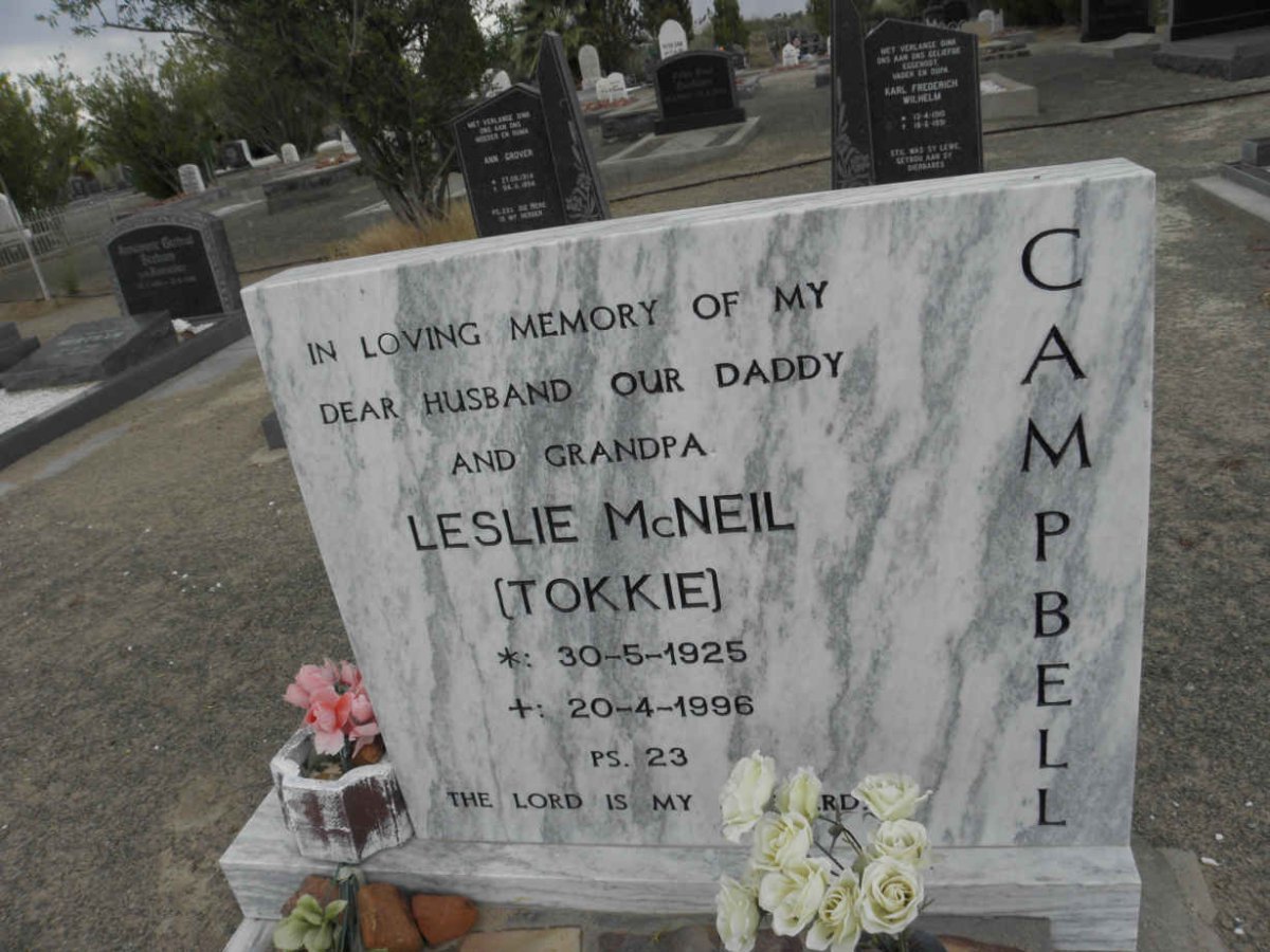 CAMPBELL Leslie McNeil 1925-1996