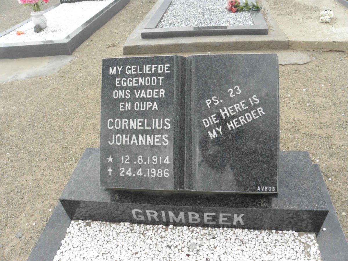 GRIMBEEK Cornelius Johannes 1914-1986
