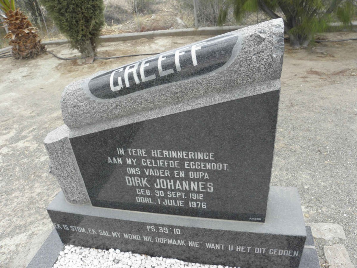 GREEFF Dirk Johannes 1912-1976