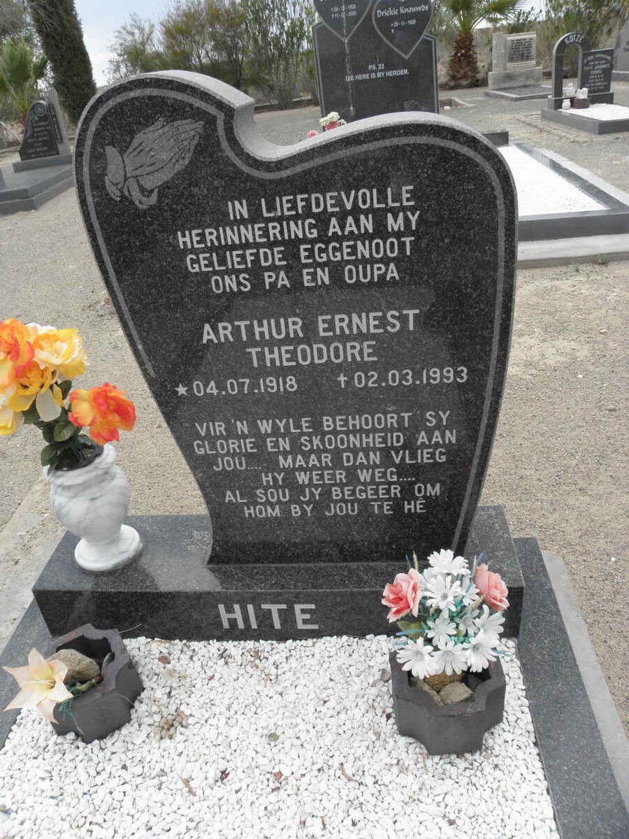 HITE Arthur Ernest Theodore 1918-1993
