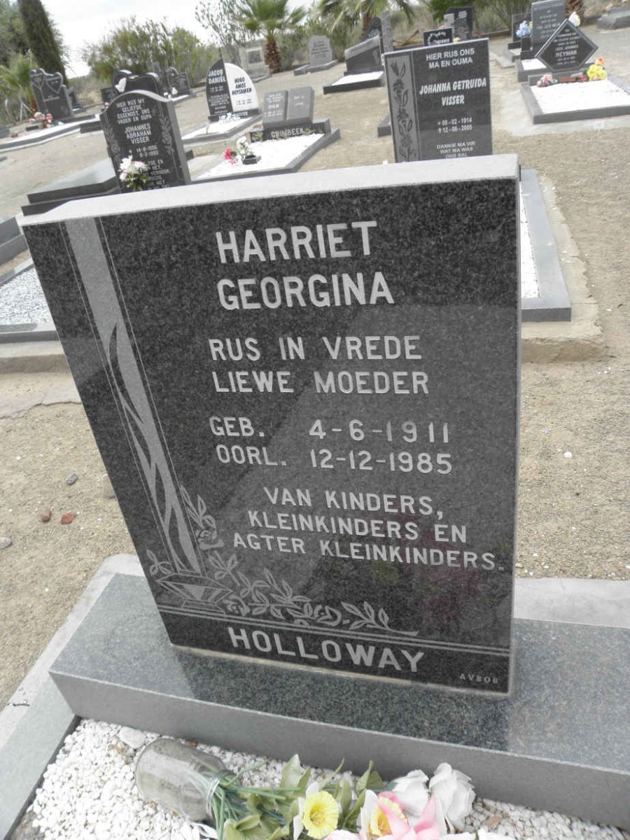HOLLOWAY Harriet Georgina 1911-1985