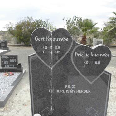 KNOUWDS Gert 1928-2005 &amp; Driekie 1928-