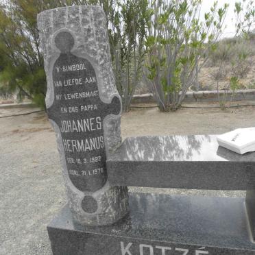 KOTZE Johannes Hermanus 1922-1976