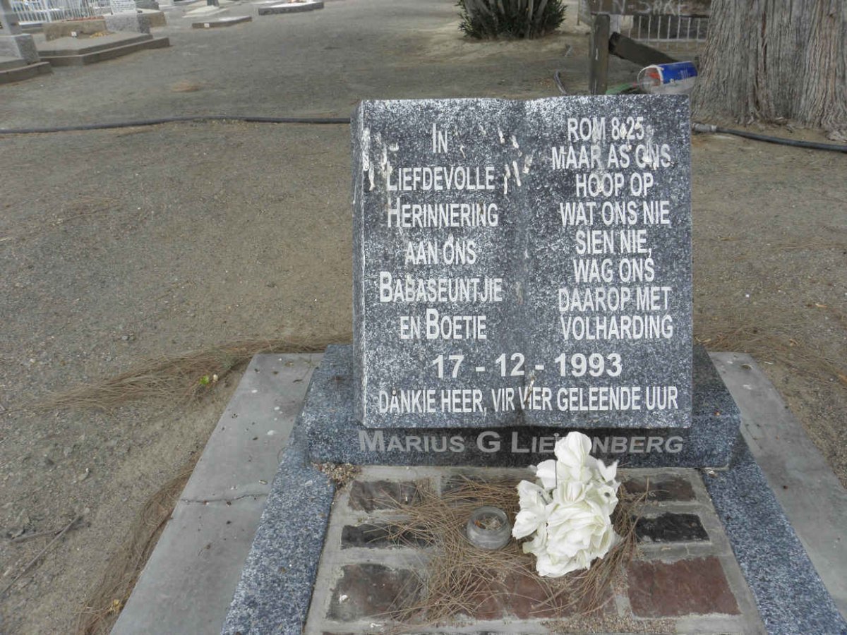 LIEBENBERG Marius G. 1993-1993