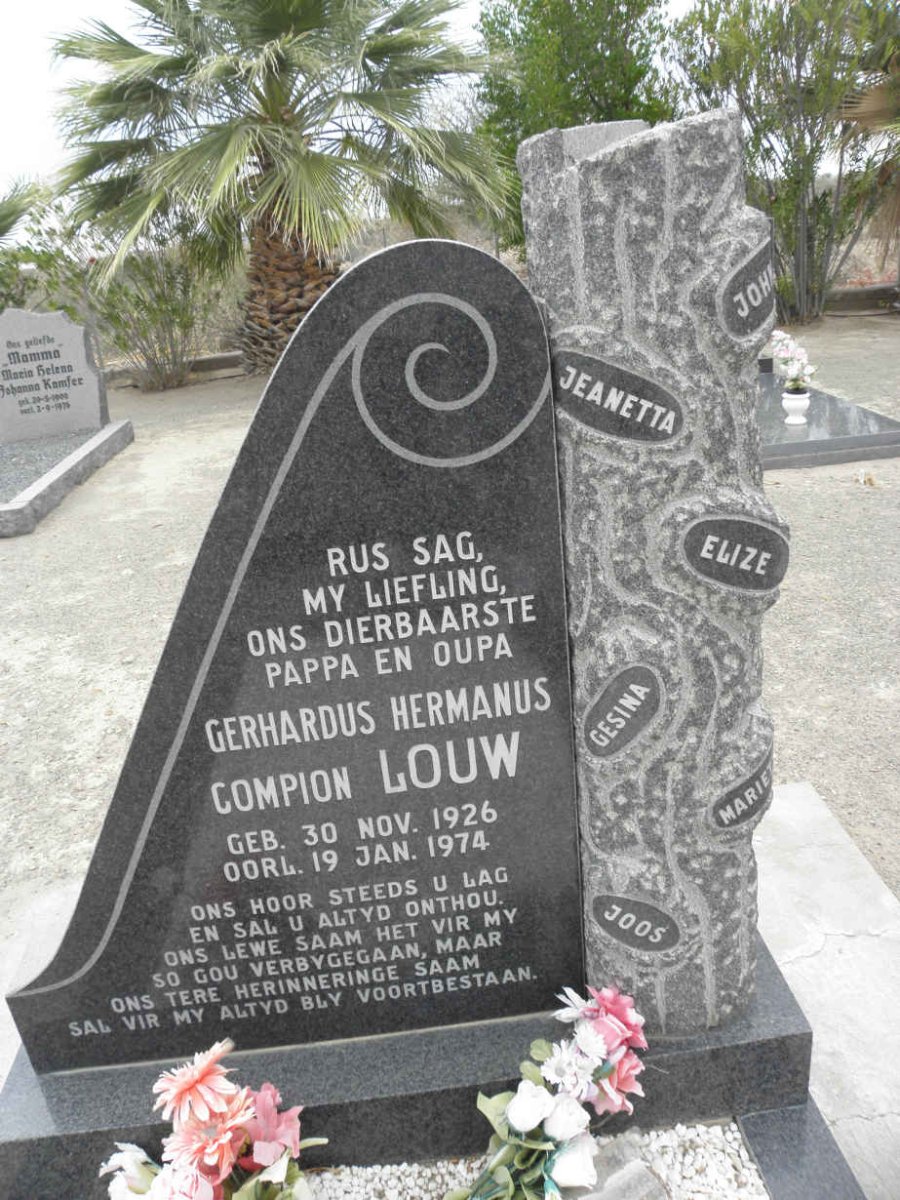 LOUW Gerhardus Hermanus Compion 1926-1974