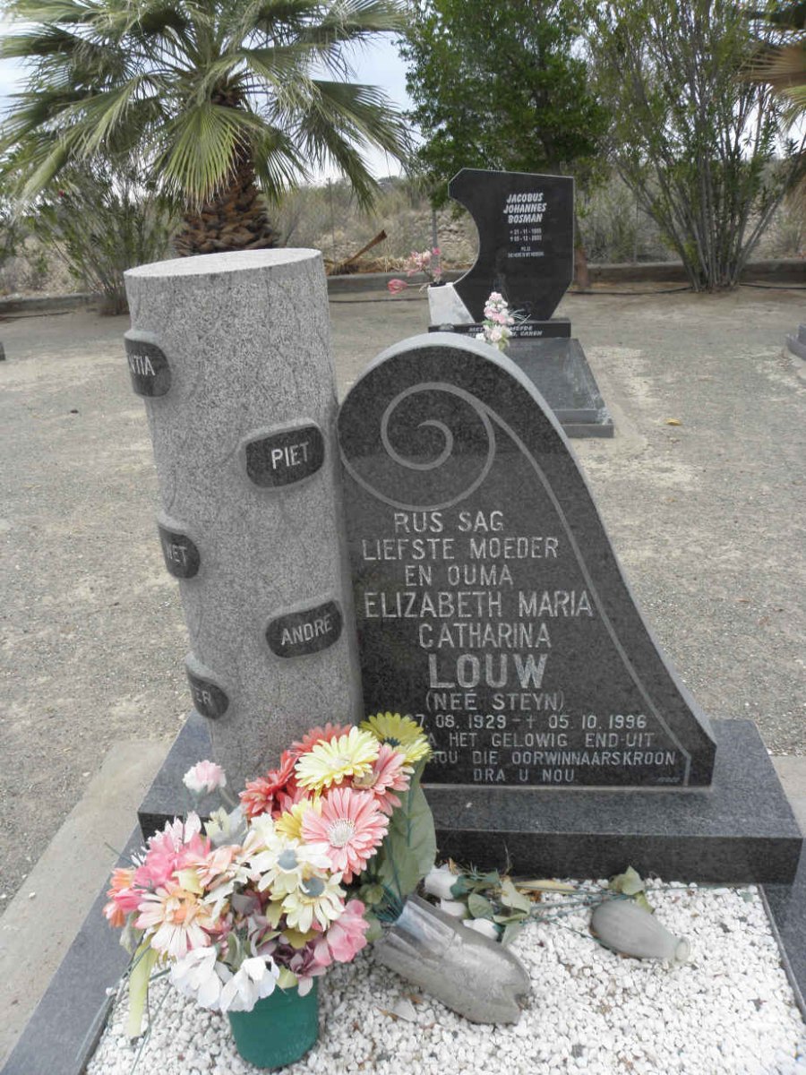 LOUW Elizabeth Maria Catharina nee STEYN 1929-1996