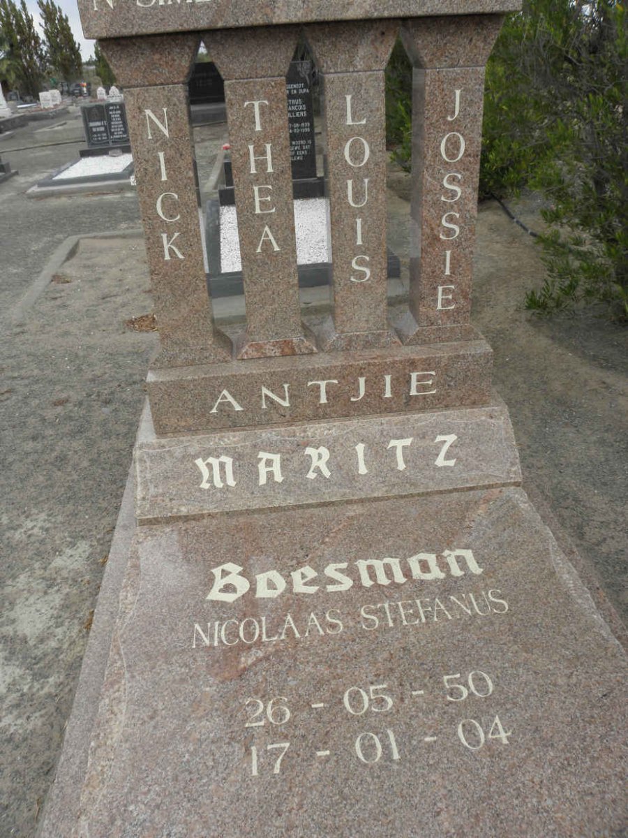 MARITZ Nicolaas Stefanus 1950-2004