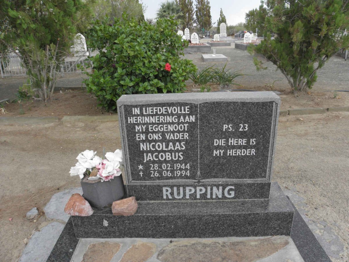 RUPPING Nicolaas Jacobus 1944-1994