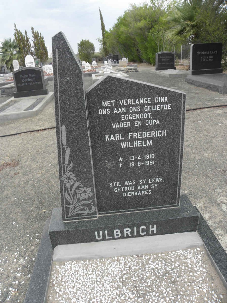 ULBRICH Karl Frederich Willem 1910-1991