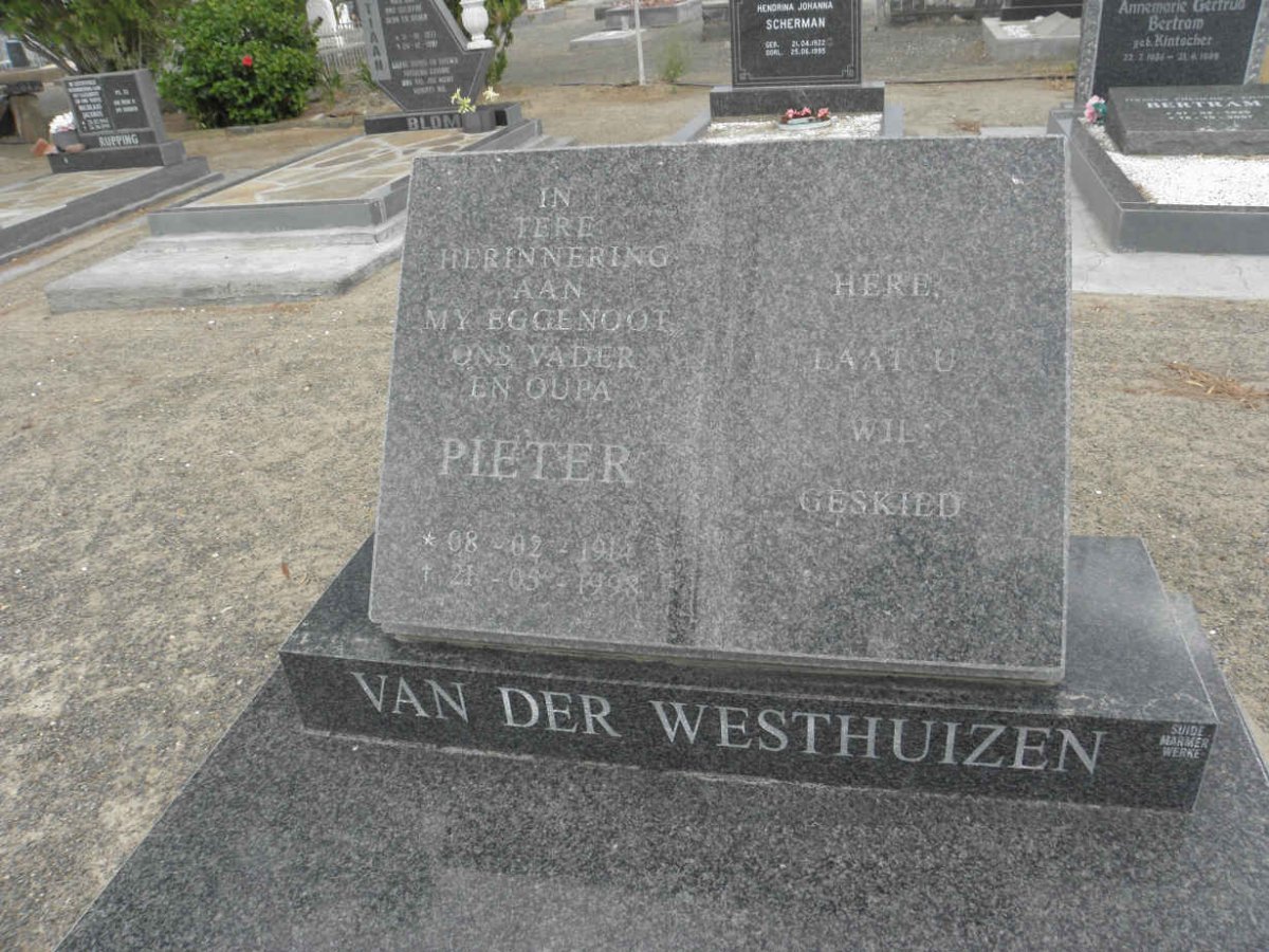 WESTHUIZEN Pieter, van der 1914-1998