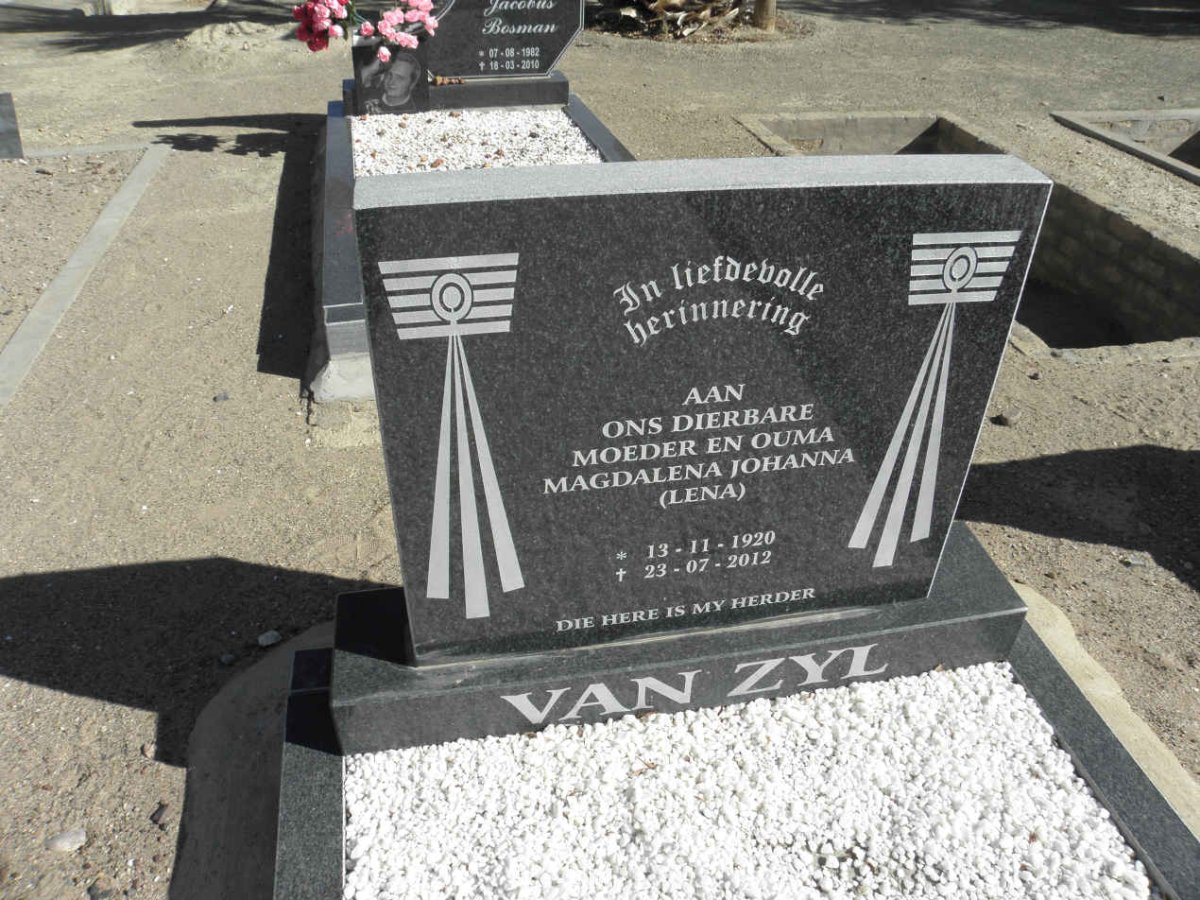 ZYL Magdalena Johanna, van 1920-2012