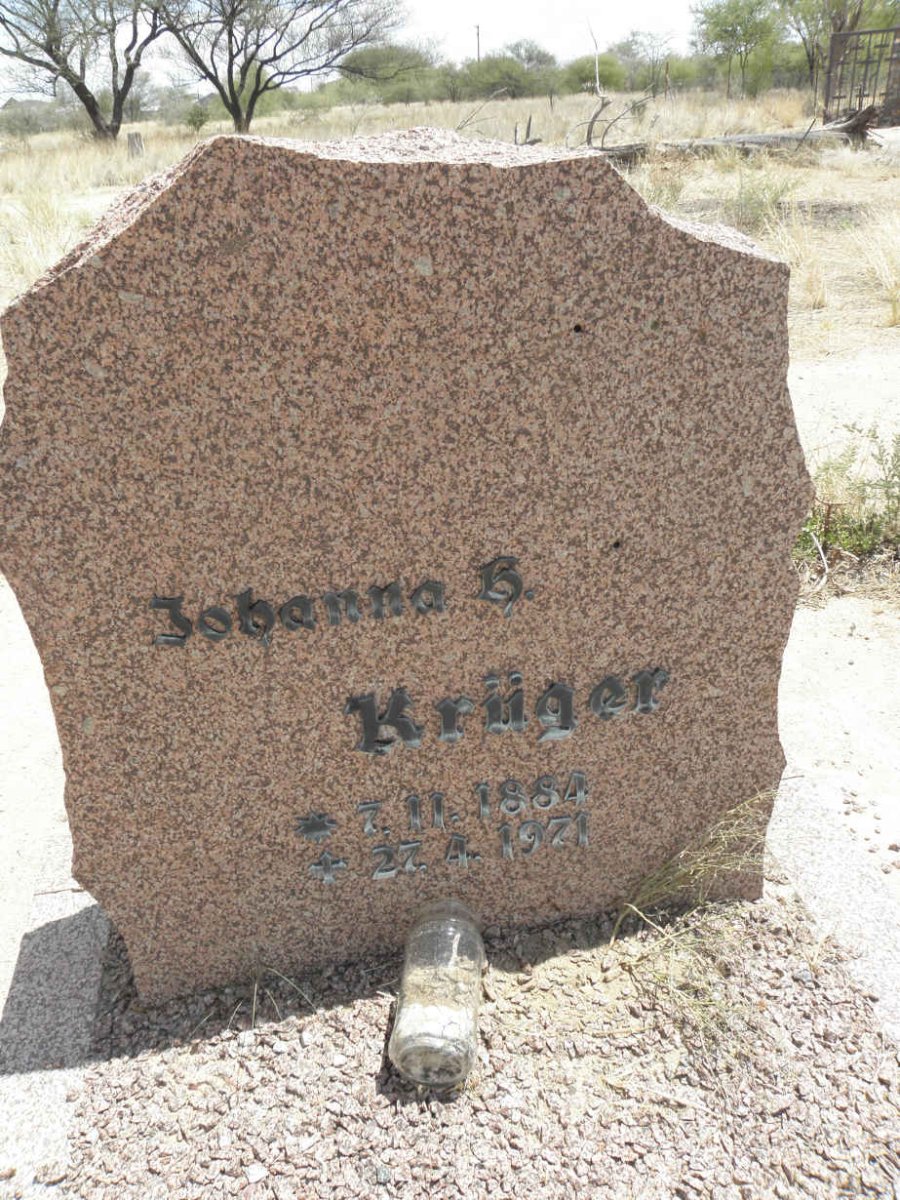 KRÜGER Johanna H. 1884-1971