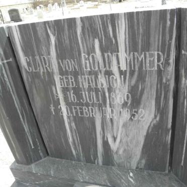 GOLDAMMER Clara, von nee HÄLBICH 1869-1952