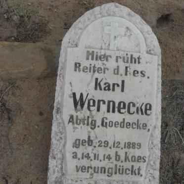 WERNECKE Karl 1889-1914