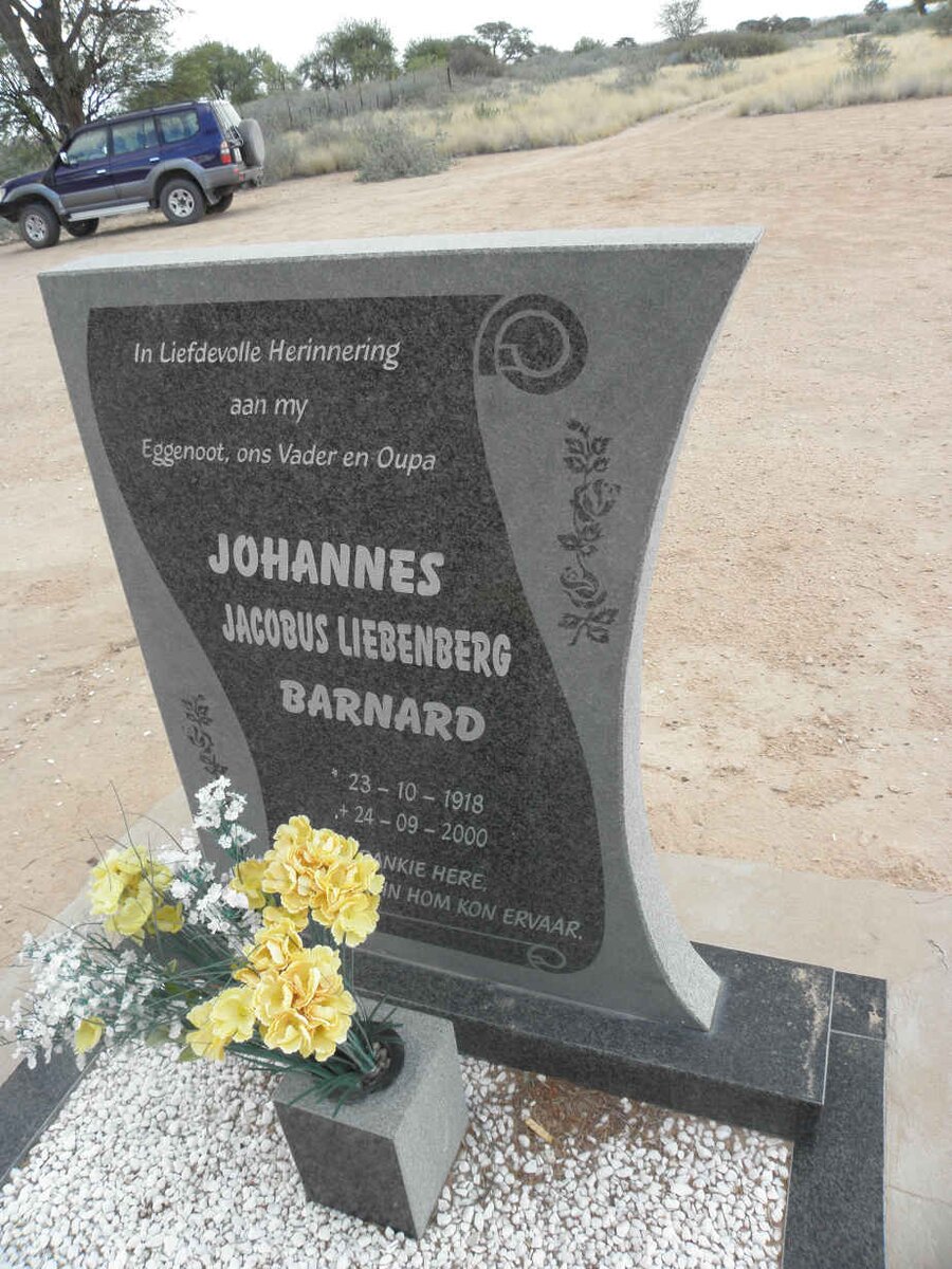 BARNARD Johannes Jacobus Liebenberg 1918-2000
