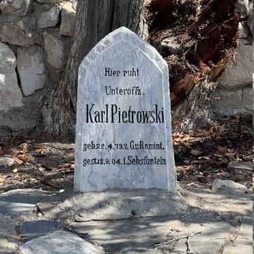 Namibia, KUNENE region, Sesfontein Constituency, Fort Sesfontein, Schutztruppe cemetery