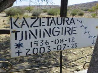 Namibia, KUNENE region, Kaokoland, Ondjombo, single grave