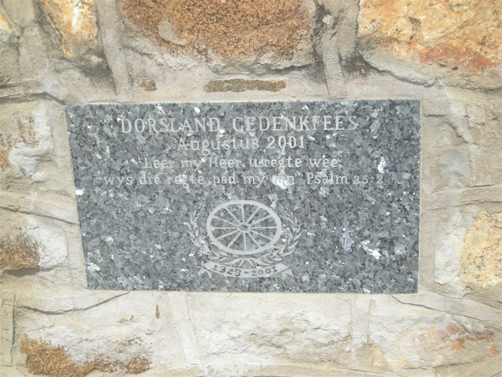 Dorsland Gedenkfees Augustus 2001