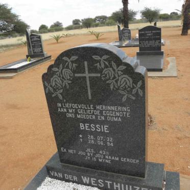 WESTHUIZEN Bessie, van der 1932-1994