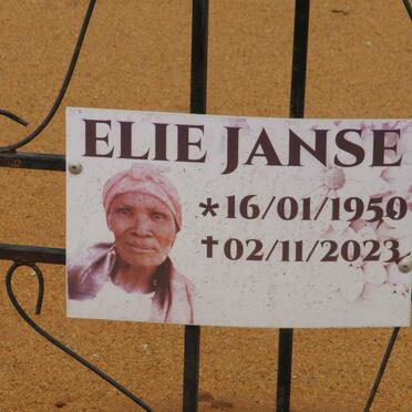 JANSE Elie 1950-2023