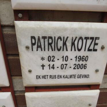 KOTZE Patrick 1960-2006
