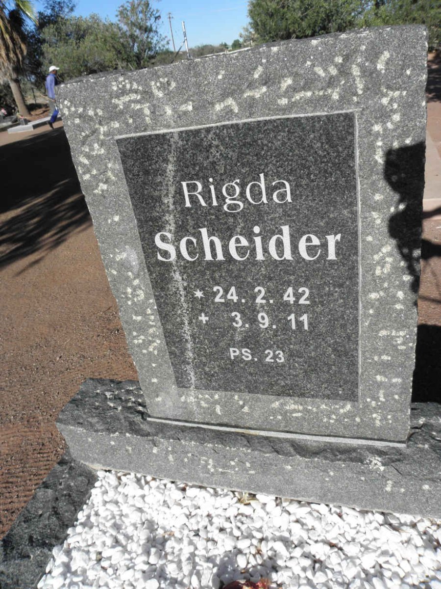 SCHEIDER Rigda 1942-2011