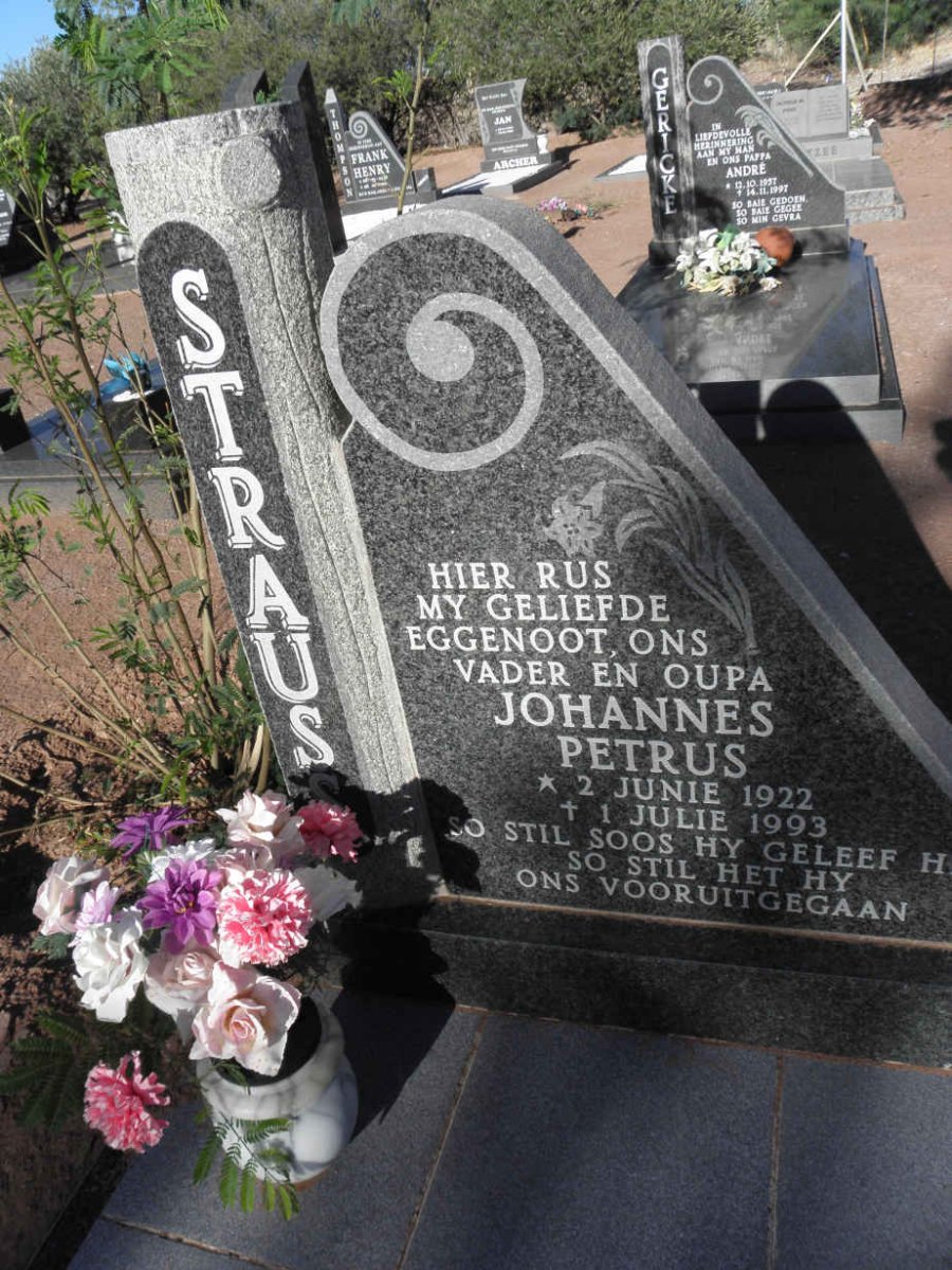 STRAUS Johannes Petrus 1922-1993