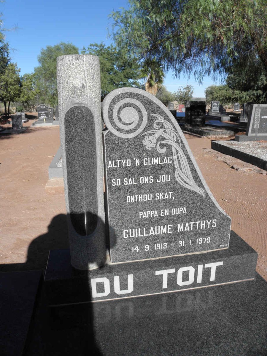 TOIT Guillaume Matthys, du 1913-1979
