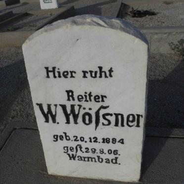 WÖSSNER W. 1884-1906