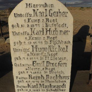 3. Gefallen bei Ahnisfontein 1904 List