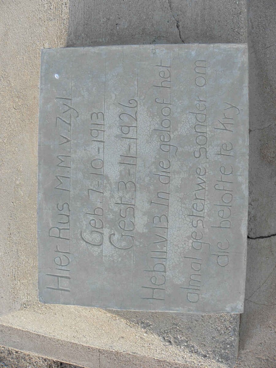 ZYL M.M., van 1913-1926