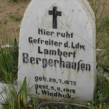 BERGERHAUSEN Lambert 1875-1915