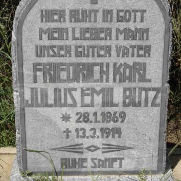 BUTZ Friedrich Karl Julius Emil 1869-1914