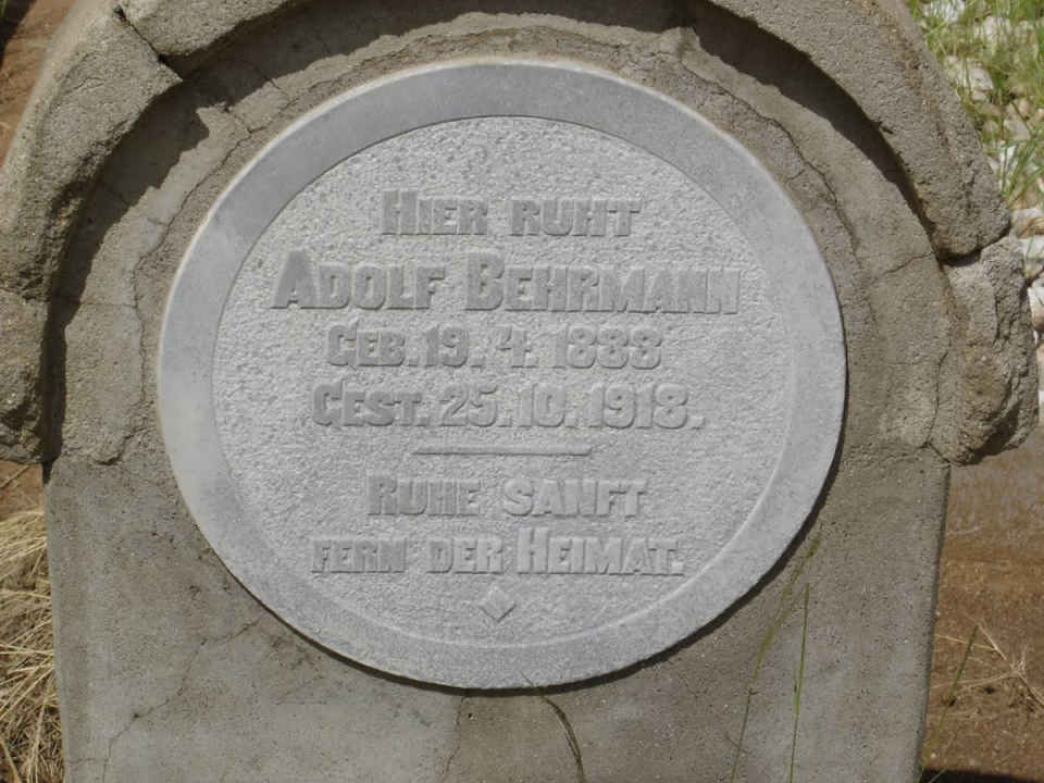 BEHRMANN Adolf 1888-1918