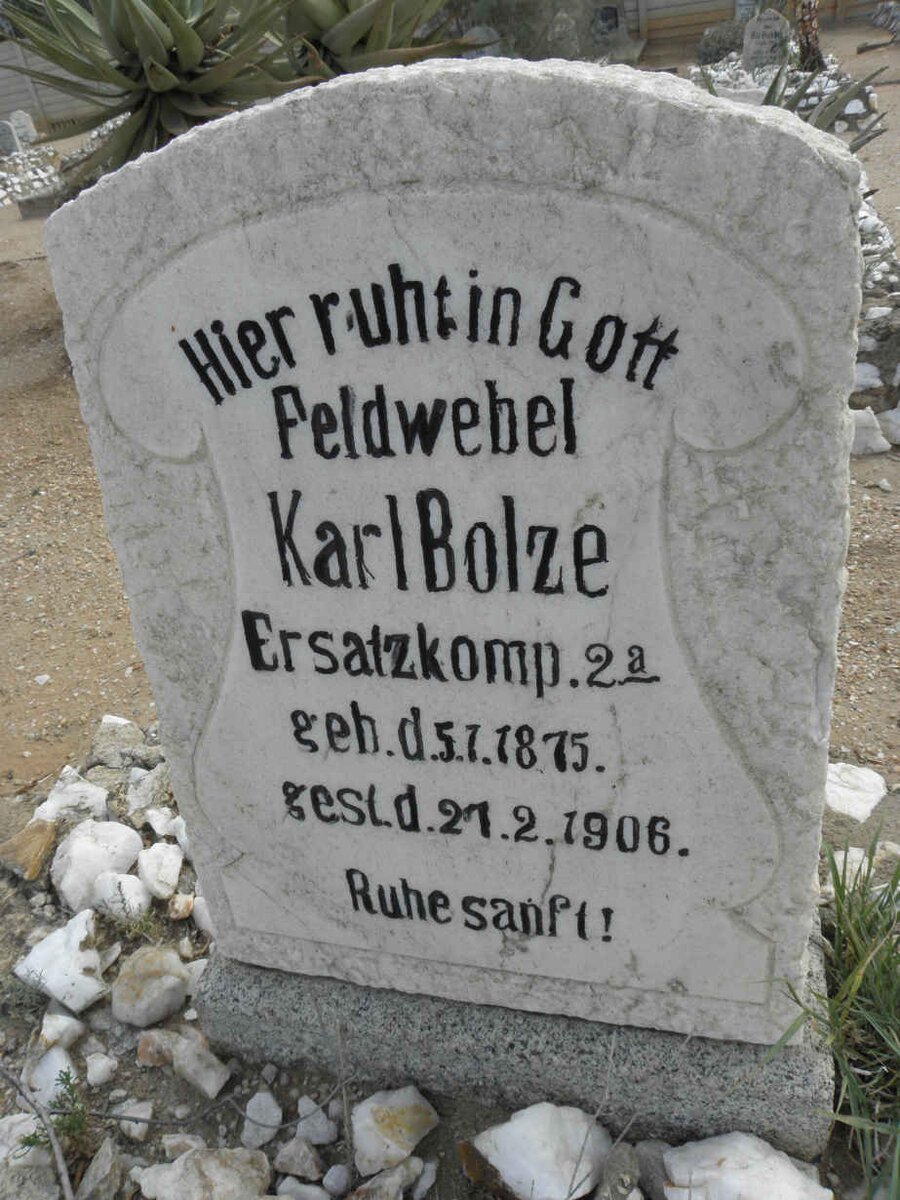 BOLZE Karl 1875-1906